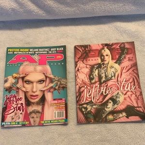 Jeffree Star post cards and magazines